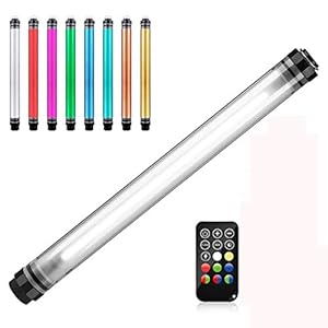 Impermeabile Light Stick RGB Handheld Video LED colorato 8 Emissione dei colori Illuminazione fotografica di controllo remoto