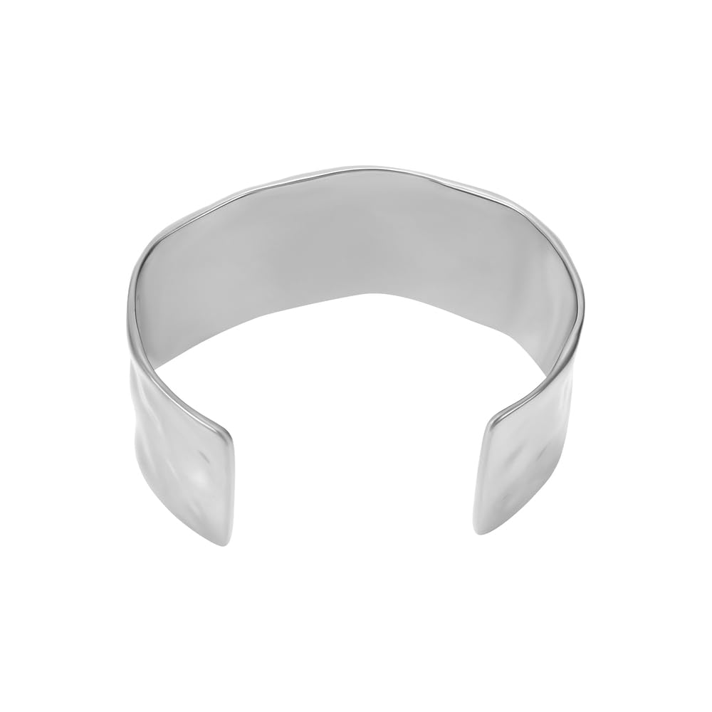 Skagen Damen Edelstahl und Halbedel mit Manschette Armreif