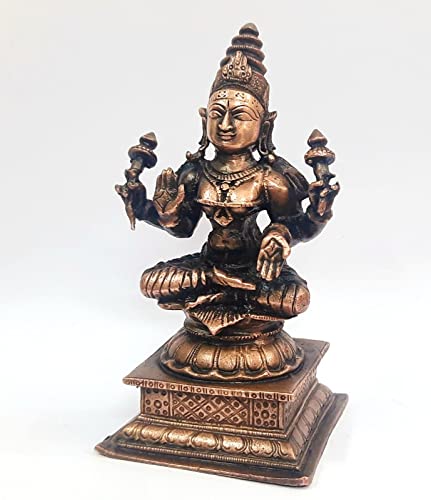 Image of Lakshmi Murti Copper Bhagwan Ji God - 4 in - Pack of 1