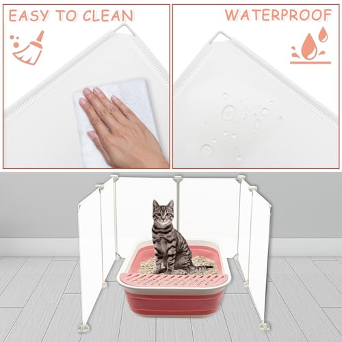 Protector para Arenero de Gato Extra Grande Blanco miniatura 5