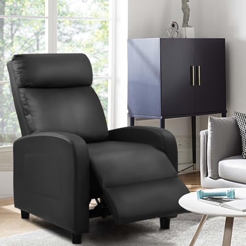 Image of Devoko Massage Recliner Chair Reclining Sofa Pu Leather Living Room Chair