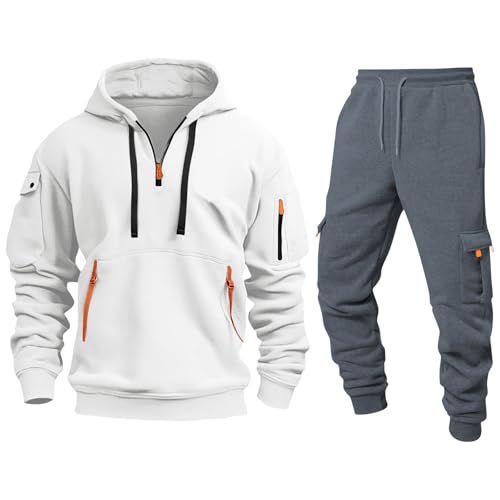 Ropa Hombre, Oversize Tecnica Conjunto Padel, Tracksuit Gimnasio Mayor Boxeo Barça Manga Crossfit Running Chandal Hombre Decimas, Pantalón Chandal, L