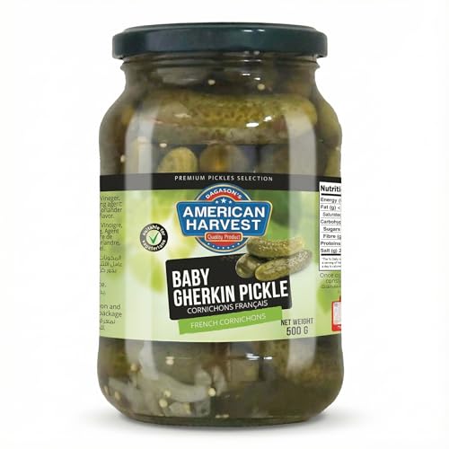 American Harvest Baby Gherkins Pickle | French Cornichons | 500 g