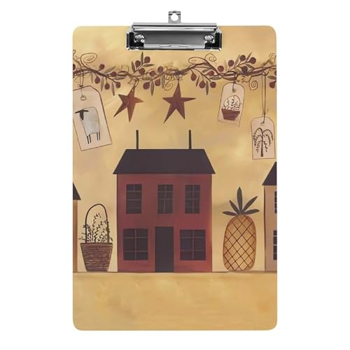 Porte-bloc durable A4 acrylique beige marron pour notes examens et bureau