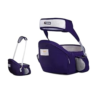 SONARIN Hipseat Baby Carrier,Ergonomic Waist Stool Seat Pure Cotton Hip Seat Carrier with Safety Belt Protection…