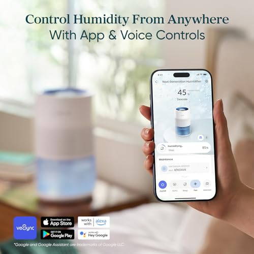 Levoit Evaporative Humidifiers for Bedroom, 19dB, Superior Studio Smart by Levoit - Used condition - Image 9