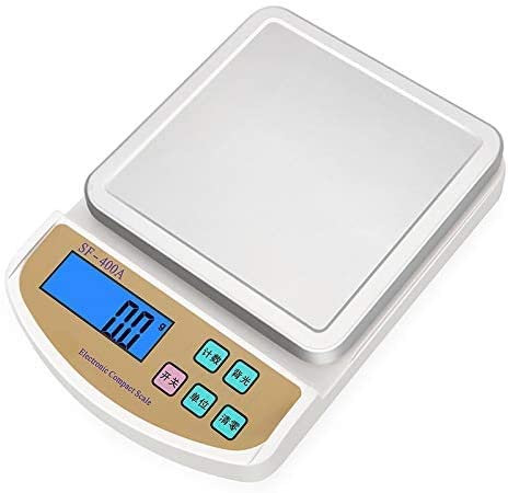 Báscula De Cocina Digital Báscula De Plataforma De Acero Inoxidable Báscula Electrónica De Precisión De 5 Kg Y 10 Kg Báscula De Alimentos para Hornear De 0,1 G Función D,5Kg/0.1G