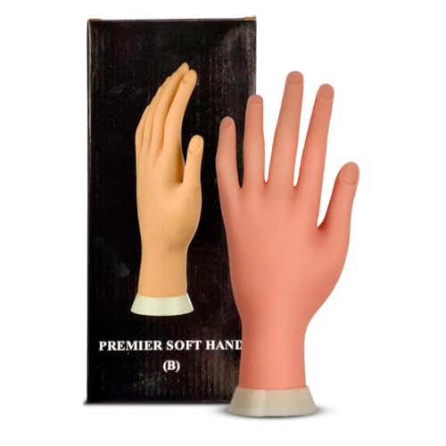 Mão Para Treino De Manicure Premier Soft Hand Silicone