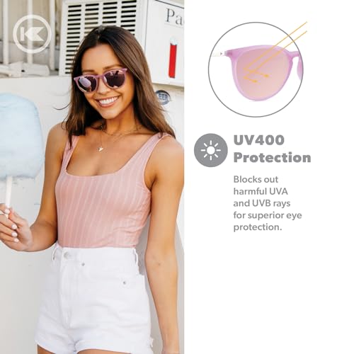 Image of Knockaround Round Trendy Polarized Sunglasses for Women - UV Protection