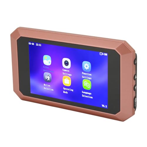 Beufee Campainha inteligente, visualizador de porta de 10 cm, 2 mp e 1080p, sensor de corpo humano,