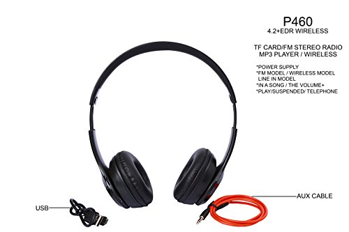 Image of Adjustable Bluetooth Headphone with All Controlling Functions - Black