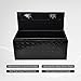 FGJQEFG 36 Inch Tool Box Truck Car Outdoor Trailer Pickup Underbody Toolbox, RV Storage Organizer, Underbed Tools Organizer W/Lock Latch W/Keys, Black Aluminum 5 Bar Tread(36''X18''X16'')