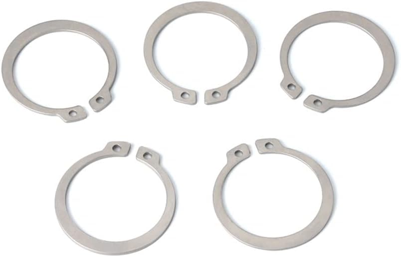 External circlip, 50Pcs M8-M18 Gourd Stainless Steel Shaft C-Type Elastic External Circlip Retaining Ring Clamp Spring Lock Washer(M17)