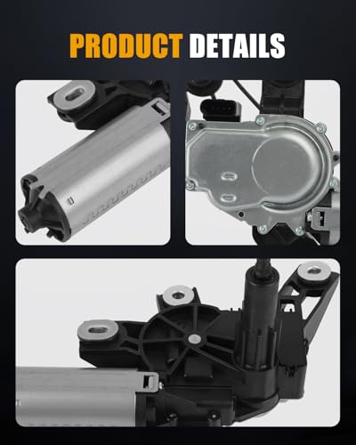 Image of ROADFAR Rear Windshield Wiper Motor Replacement for Mercedes-Benz A-Class 1997-2004,for Mercedes-Benz Vaneo 2002-2005 1688200442,A1688200442 Wiper Motor 3 Pins