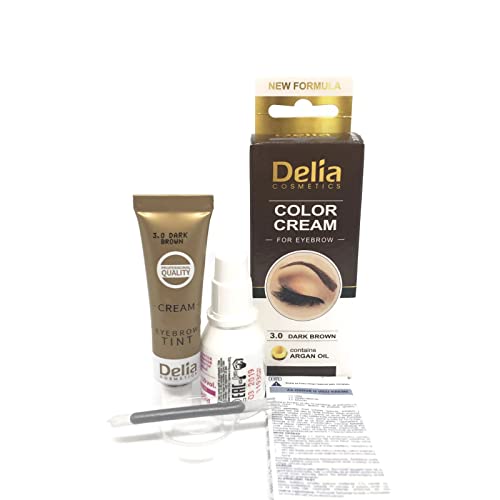 Tinte para cejas profesionales, 15ml KIT HENNA Negro/Marrón/Marrón Oscuro/Gris (Marrón Oscuro) Cover