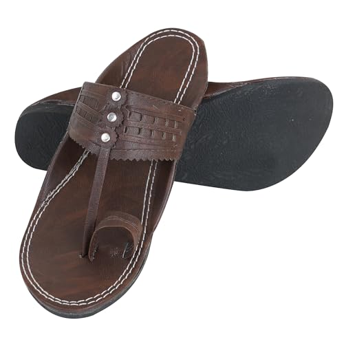 Image of DFR Ethnic Sandals For Boys Men, Comfortable Men's Rajasthani Slipper Chappals