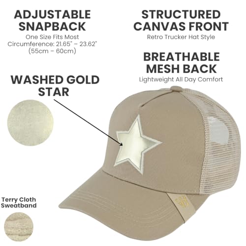Image of VINTAGE HAVANA Trucker Hats Women | Mesh Adjustable Snapback Hat | Men & Women Cute Trendy Fashion Baseball Cap