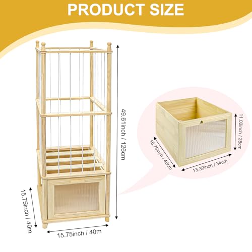 Solid Wood Stuffed Animal Organizer with Clear Drawer - Save Now - Image 5