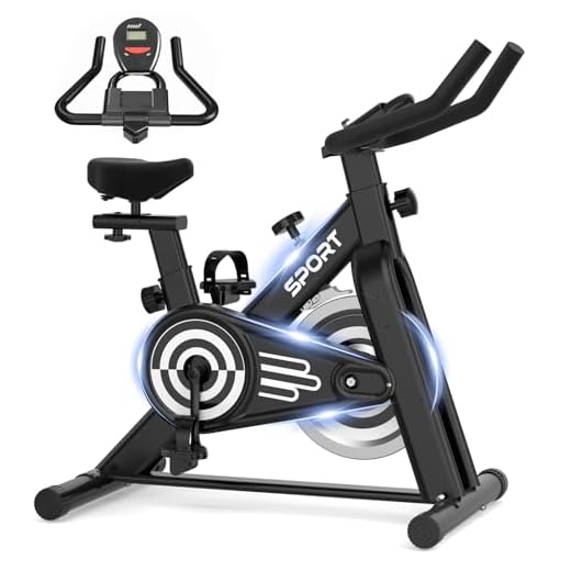 Bicicleta Ergométrica Spinning, Bike de Exercício Interno com Mostrador Digital & Montar, Compacta para Uso Doméstico Exercícios Academia Bicicleta