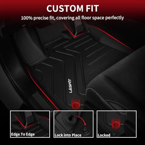 Image of LASFIT Floor Mats for Lexus RX350 RX450h 2016-2022, Black