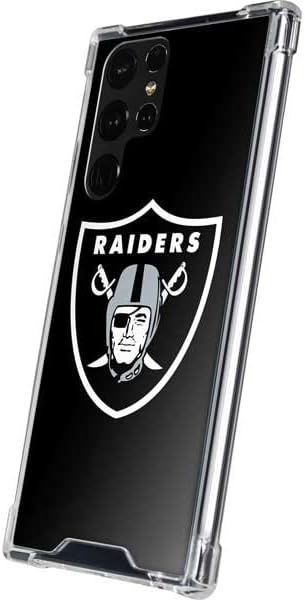 Skinit Clear Phone Case Compatible with Galaxy S22 Ultra - Officially Licensed NFL Las Vegas Raiders Large Logo Design