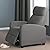 Yaheetech Fabric Recliner Sofa Modern Single Recliner Sofa Home Theater Seating with Thick Seat Cushion, Backrest and Pocket Spring, Grey from Yaheetech