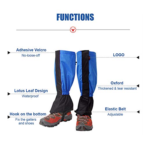 Polainas de perna, Romacci Perna Polainas Perna alta Bota Capa para sapato À prova d'água respiráve