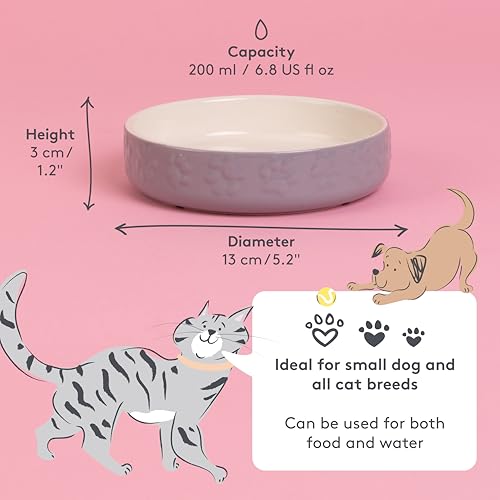 Mason Cash Color Mix Katzennapf, 13 cm, Grau