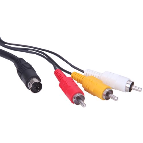 HDE AV Cable for Sega Genesis 2 and 3 Consoles RCA Composite Audio Video Cable Connection MK-1461 and MK-1631 Systems (6 ft)
