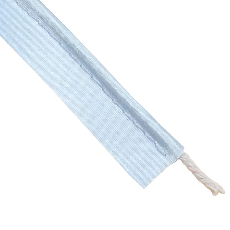 5mx1.4cm Light Blue Polyester Piping Trim Satin Piping Cord Tape for Edge Sewing