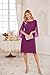 GRACE KARIN Womens Formal Wedding Guest Dress 2026 Chiffon Cocktail Dress Mother of the Bride Dresses Midi Fashion Clothing Mulberry 18