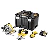 Dewalt Pack outil sans fil - scie sauteuse + scie circulaire - DEWALT - avec 2 batterie 18V 5.0Ah - chargeur - TSTACK - DCK2012P2T-QW