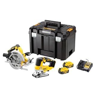 Dewalt Pack outil sans fil - scie sauteuse + scie circulaire - DEWALT - avec 2 batterie 18V 5.0Ah - chargeur - TSTACK - DCK2012P2T-QW