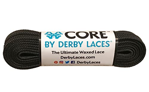 Derby Laces CORE Narrow 6mm Waxed Lace for Figure Skates, Roller...