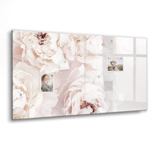 Tableau magnétique en verre avec accessoires aimants néodyme et éponge inclus