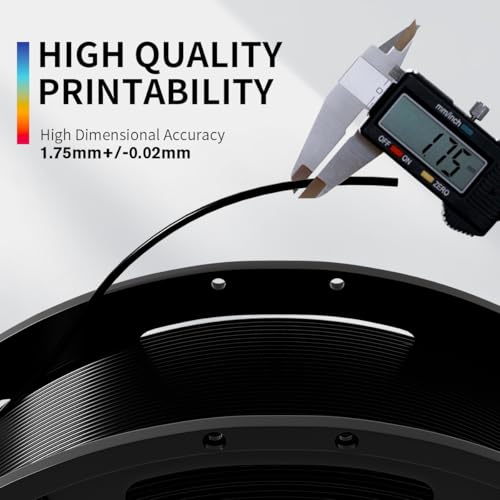 PLA+3D Printer Filament 1.75mm Bundle, Individually Vacuum Packed, Multicolor Dimensional Accuracy +/- 0.02mm, 0.25kg per Spool, 16 Pack, 4kg Total - Image 3