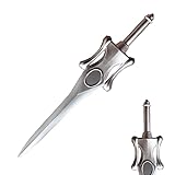 30” Fantasy Medieval Master Sword of Power Gold Foam Cosplay Costume Sword Props Replica Blade Halloween Weapon (Silver)
