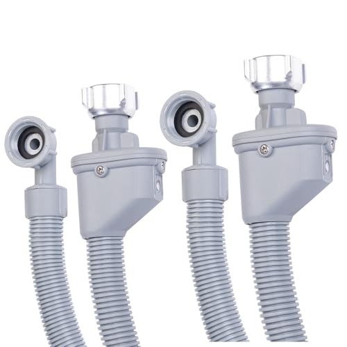 Sichler Haushaltsgeräte Aquastop Zulaufschlauch: 2er-Set Aquastop-Schlauch, Waschmaschinen/Geschirrspüler, 3/4, 150 cm (Ablaufschläuche Waschmaschine, Waschmaschinenschlauch Ablauf)