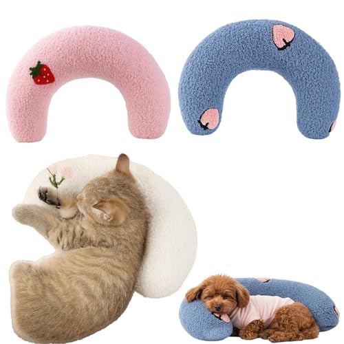 JazRvr Katzenkissen, Baldrian Kissen Für Katzen, 3er Set Katzenminze Kissen, 27 * 17 * 6 cm, Weiches Haustierkissen, Schlafbegleiter Für Katzen,...