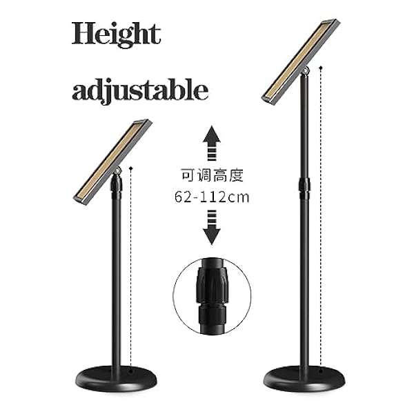 WIGSELBL Tekenhouder Aluminium Poster Stand Heavy Duty Menu Teken Houder Vloerstaande Bord Houder Verstelbare Voetstuk Teken Stand met Basis voor Display/Advertentie (Kleur: Goud, Maat: A3)