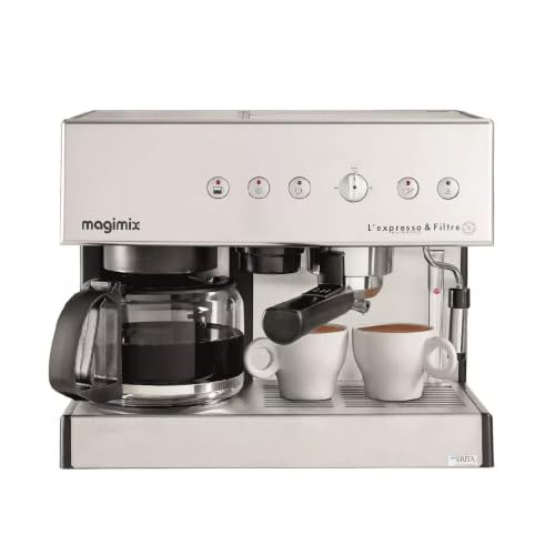 MAGIMIX Combiné Expresso 11423 Chrome Mat