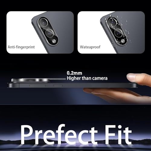 Image of Xmon Back Camera Lens Protector for Samsung Galaxy S25 Edge (1 Pack) Premium Camera Glass Protector Guard, Anti-Scratch, Ultra-Clear, Easy Installation