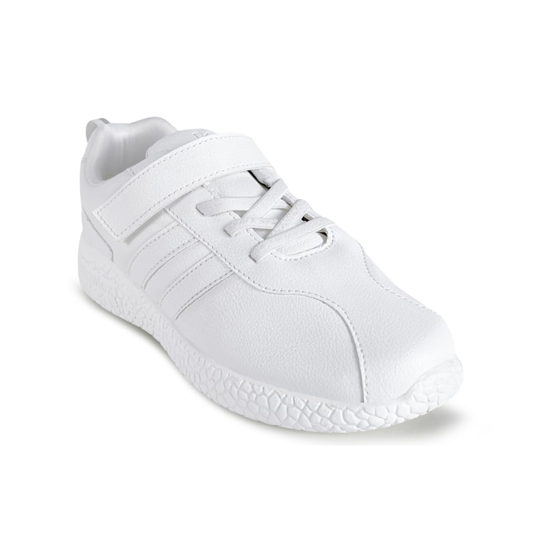 KazarMax White School Shoes for Unisex Boys & Girls -12.5 Kids UK (B0CQXPL995) Amazon Price History, Amazon Price Tracker