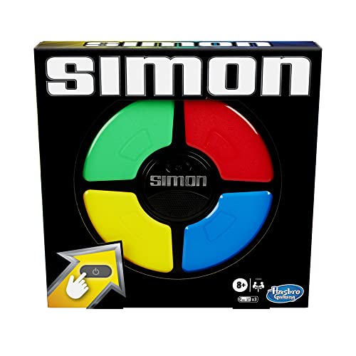 Hasbro Gaming Jogo de Memória Simon, Versão Clássica – Jogo da Memória Infantil com Sons e Luzes par