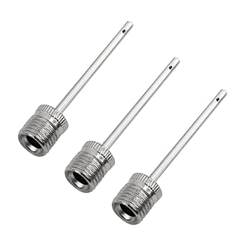 Mobi Lock Ball Pump Inflation Needle (Pack of 3) - Stainless Steel Air Pump Needles - Ideal for Blowing Up Football, Basketball, Volleyball, and All Other Sports Balls Cover