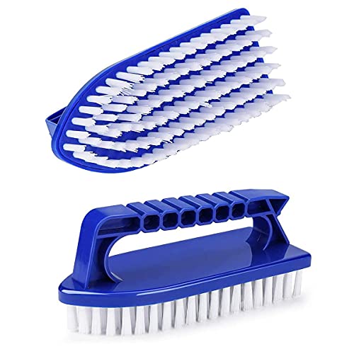 Pool Schwamm Bürsten,Forreen 4 Stück Poolreinigung Handschrubber Kunststoff Schwimmbad Bürste Wiederverwendbar Pool Handbürsten mit Griff zum Reinigen von Schmutz und Moos