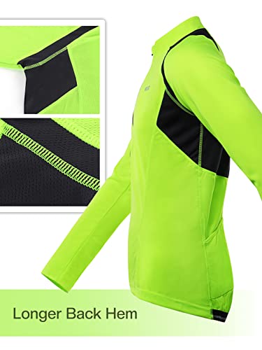 ARSUXEO Men's Half Zipper Cycling Jerseys Long Sleeves Mountain Bike Shirts 6031