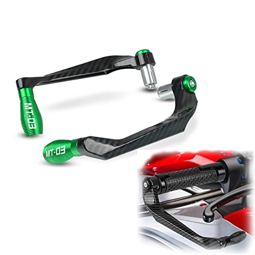 Poignées de guidon garde leviers vert pour trajet urbain MT-03