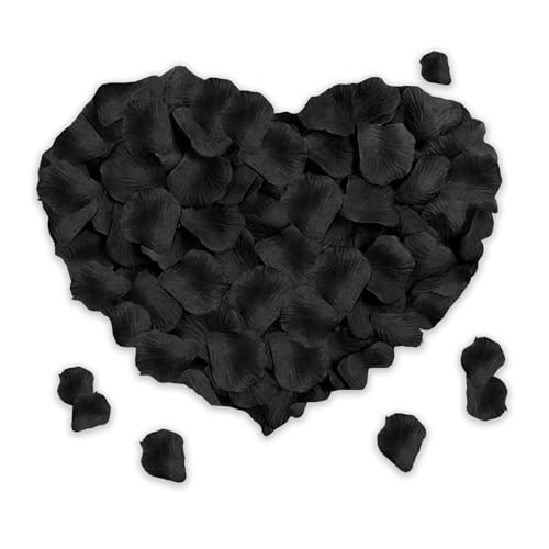 SHINTAYL 1200 PCS Fake Artificial Black Rose Petals