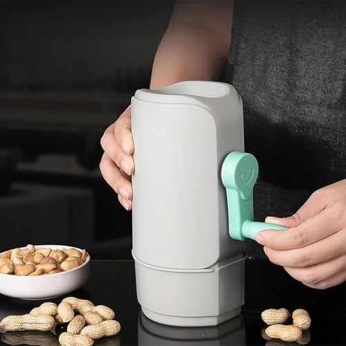 Image of Manual Hand-Crank Peanut Sheller Machine - Nut Shelling Tool for Home & Farm Use